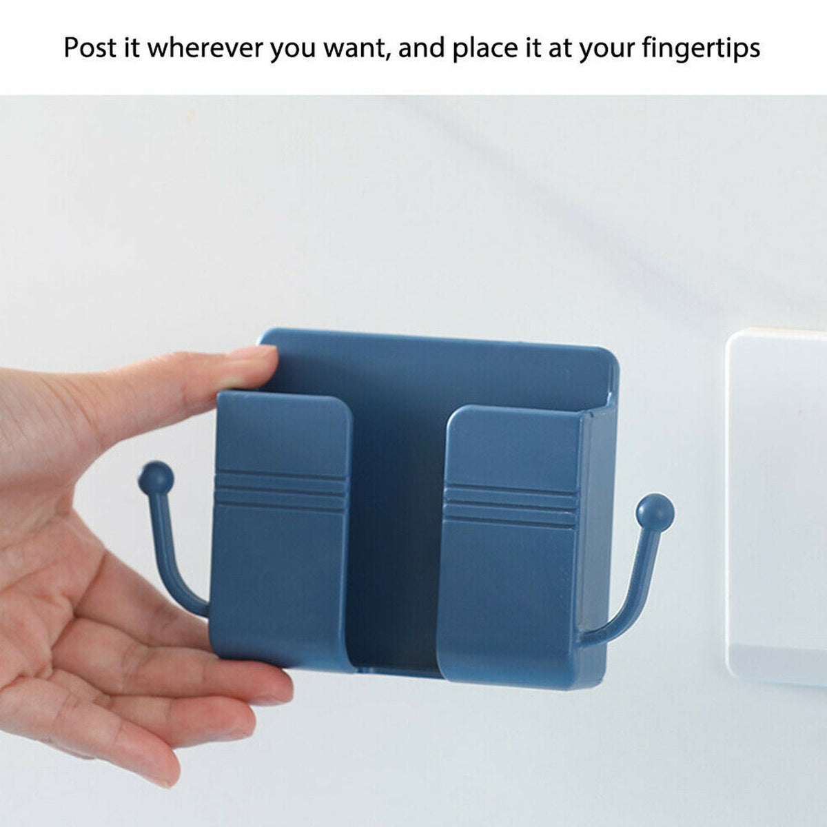 1Pc Wallmount Mobile Stand With Hook Design used in all kinds of places including household and many more as a hanging support for and stuffs purposes.