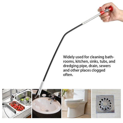 Metal Wire Brush for Kitchen Sink & Sewer Cleaning (155 cm)