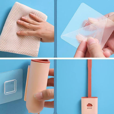 Silicone Toilet Brush with Holder (Without Box)