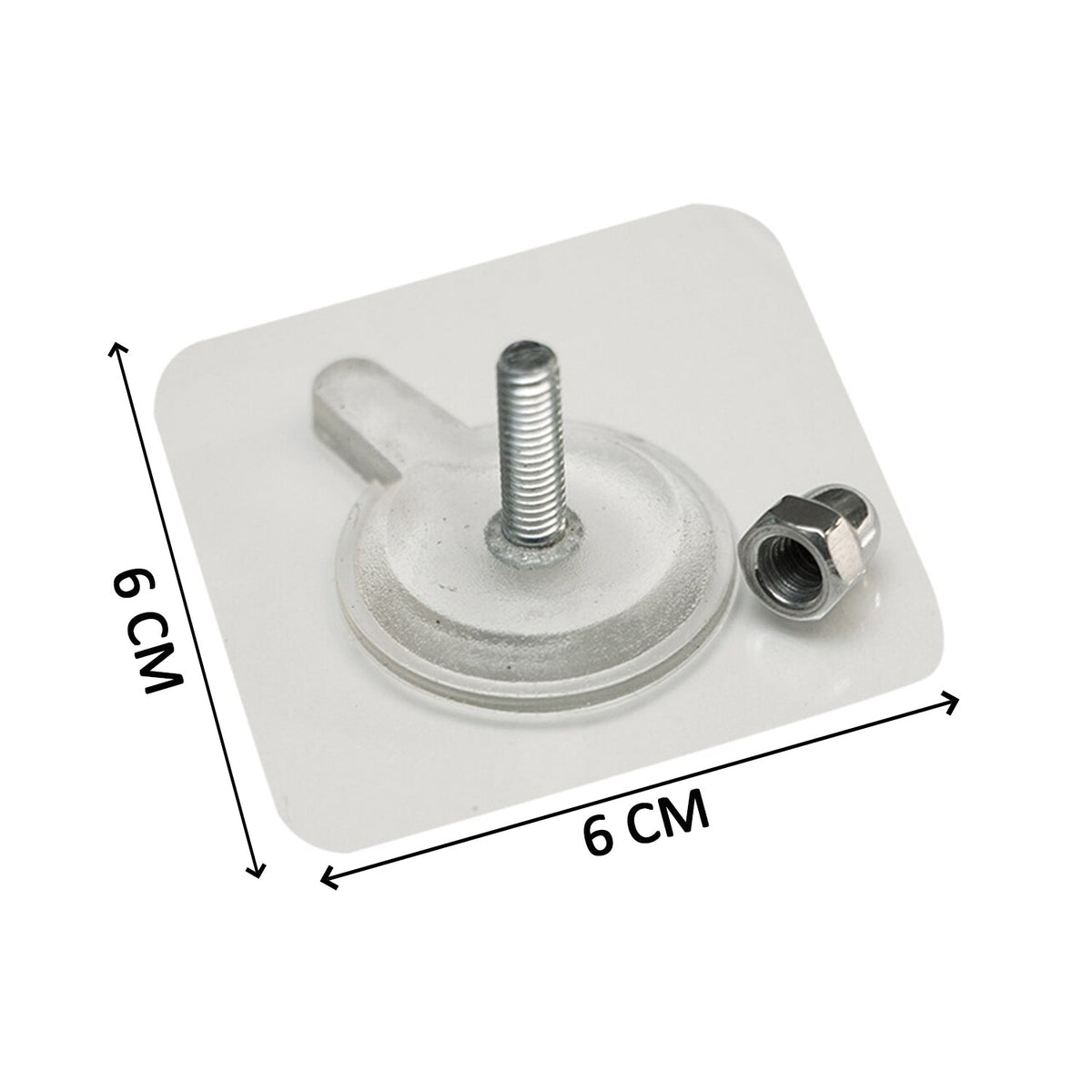 Adhesive Screw Wall Hook for Home & Office Hanging
