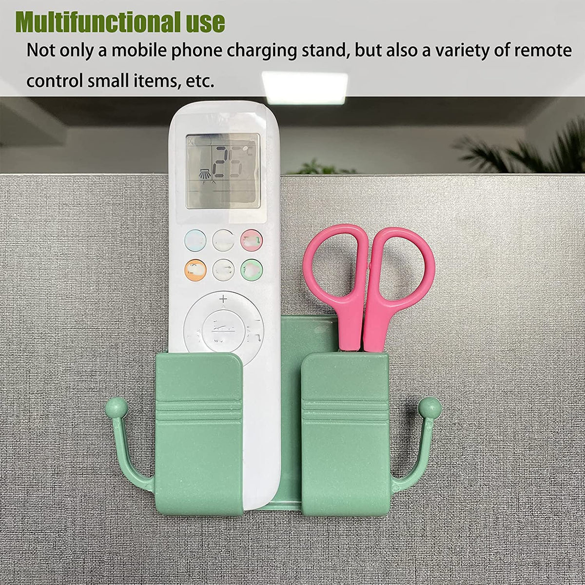 1Pc Wallmount Mobile Stand With Hook Design used in all kinds of places including household and many more as a hanging support for and stuffs purposes.