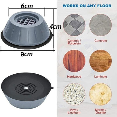 Machine Leveling Feet Anti Walk Pads Shock Absorbed Furniture Lifting Base
