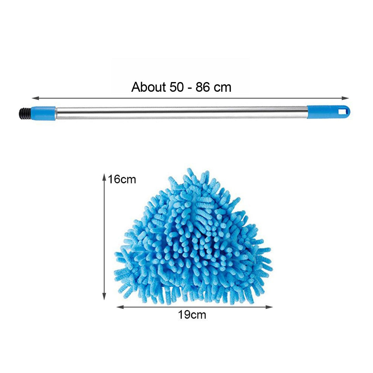 Stainless Steel Road Adjustable Triangle Mop Used for Cleaning Dusty and Wet Floor Surfaces and Tiles