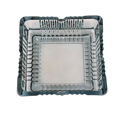 Square Glass Misti Crystal Quality Cigar Cigarette Ashtray Round Tabletop for Home Office Indoor Outdoor Home Decor