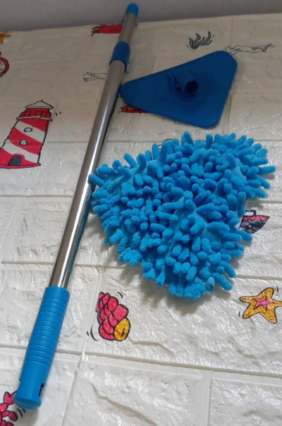 Stainless Steel Road Adjustable Triangle Mop Used for Cleaning Dusty and Wet Floor Surfaces and Tiles