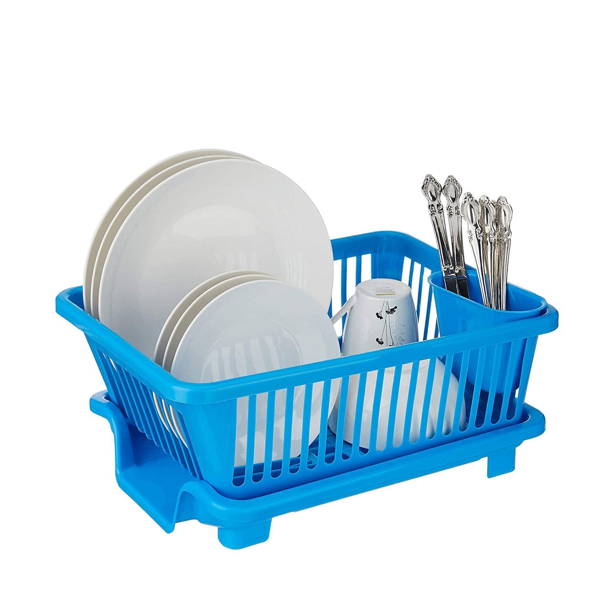 Plastic Sink Dish Drainer Drying Rack (With Brown Box) ( MOQ :- 6 Pc)