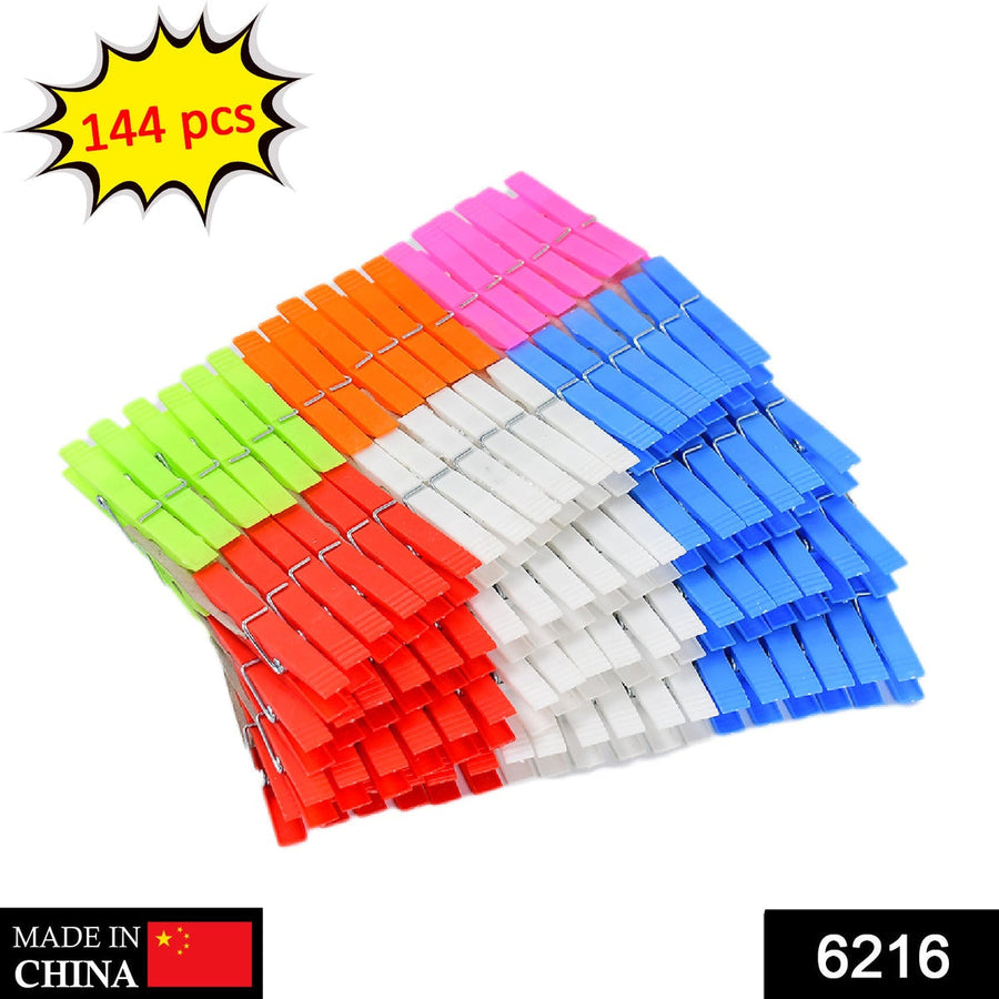 Multi Purpose Plastic Clothes Clips for Cloth Drying Clips (set of 144Pc