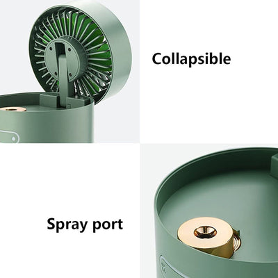 Mini Desktop Cooling Fan with Humidifier Spray