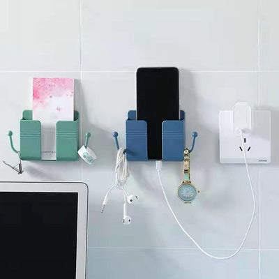 1Pc Wallmount Mobile Stand With Hook Design used in all kinds of places including household and many more as a hanging support for and stuffs purposes.