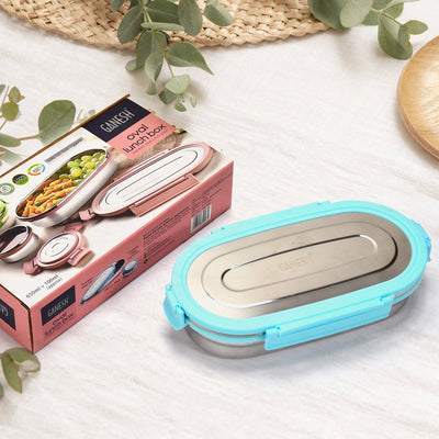 Ganesh Stainless Steel Lunch Box & Container Set of 2