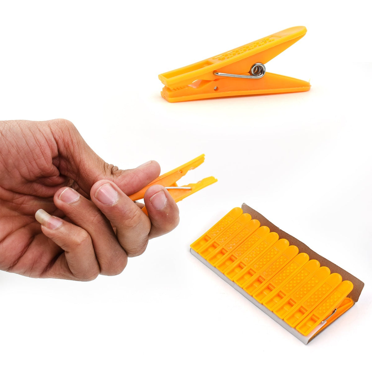 12Pc Set Cloth Clip used in all kinds of household and official places for holding cloths and stuffs purposes.