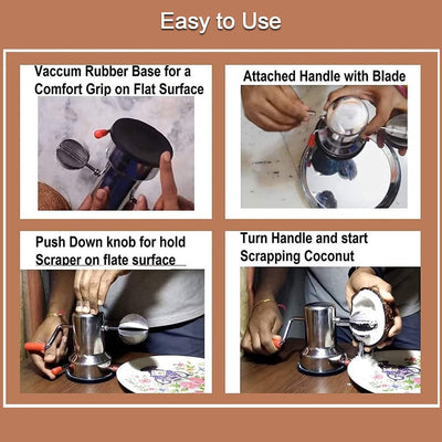 Coconut scrapers Machine Manual Steel For Home & Kitchen Use
85% OFF