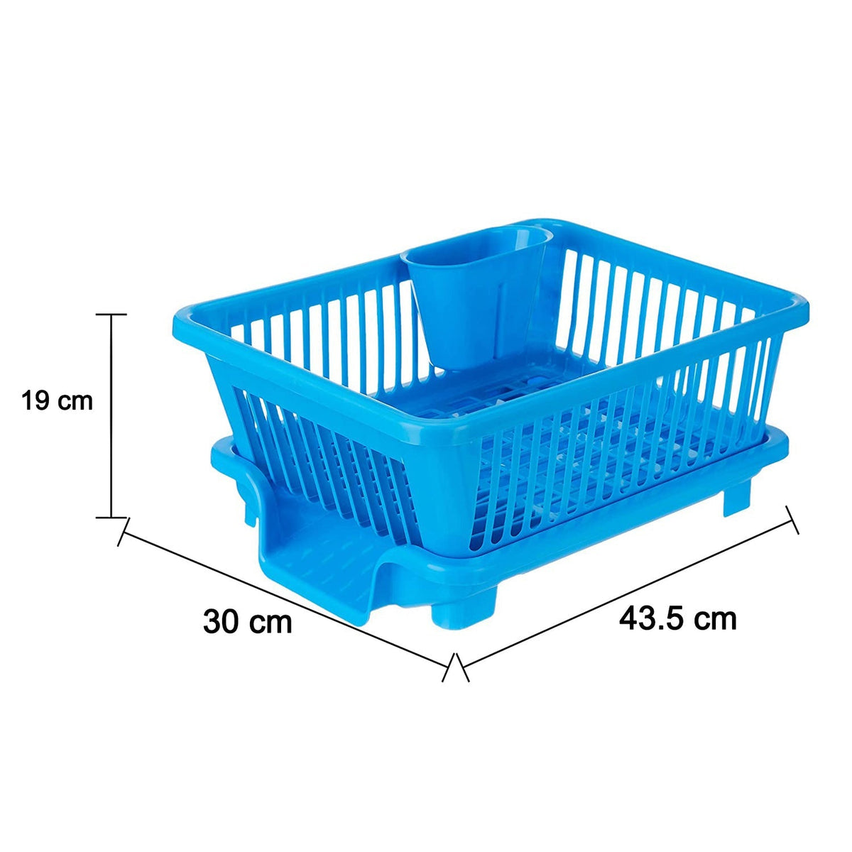 Plastic Sink Dish Drainer Drying Rack (With Brown Box) ( MOQ :- 6 Pc)
