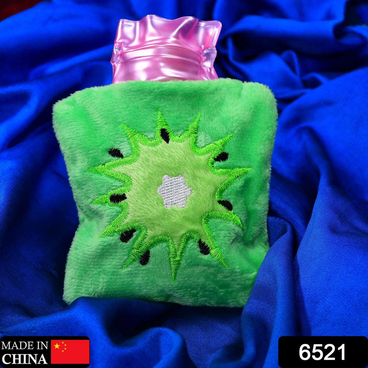 Green Sun Compact Hot Water Bag with Cover ? Pain Relief Warmer for Neck, Shoulders, Hands, Feet & Menstrual Cramps