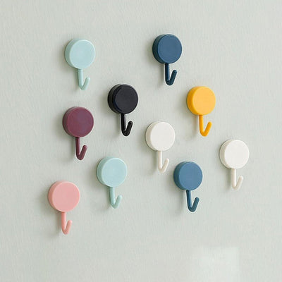 Self-Adhesive Sticky Wall Hooks (10 Pcs)