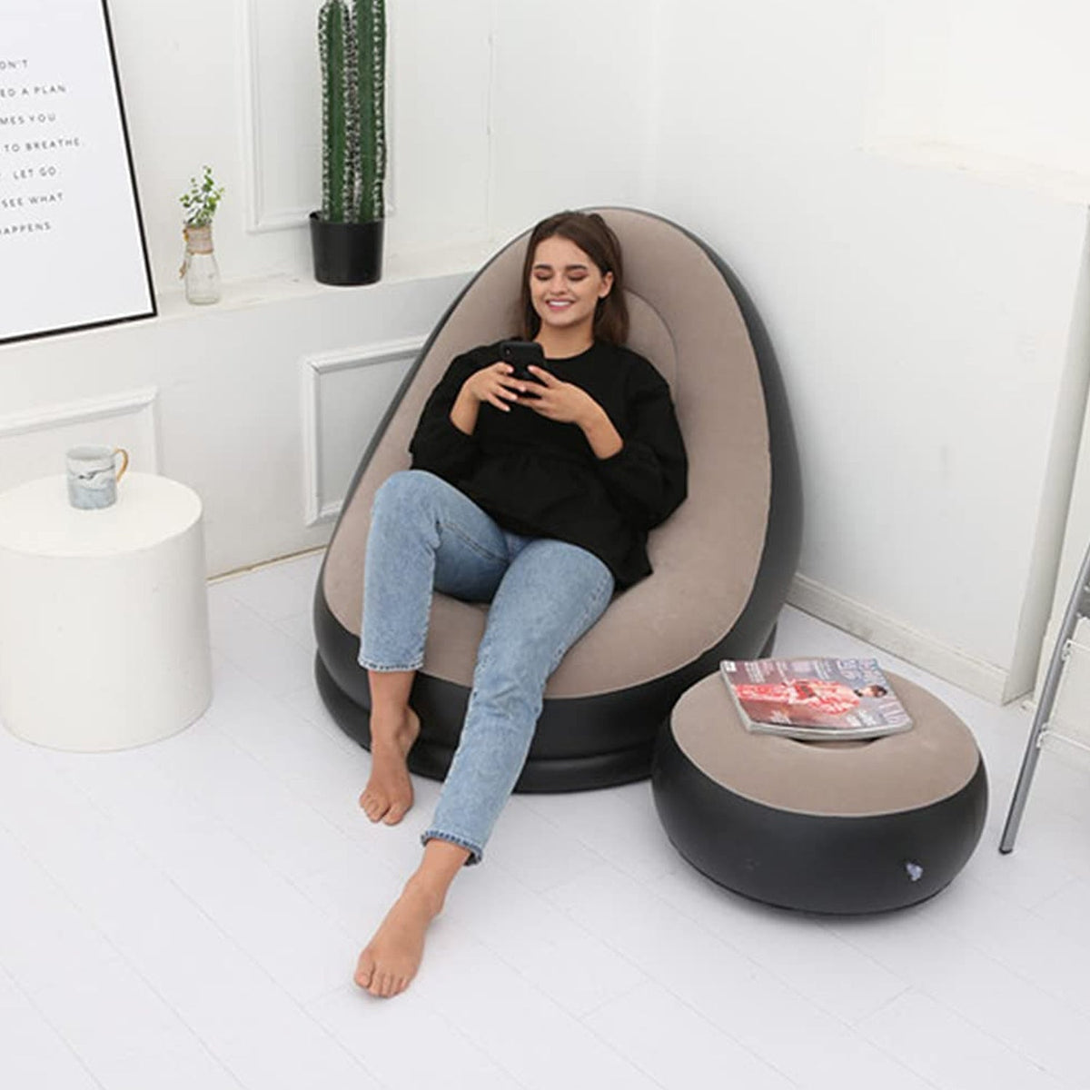 Portable Indoor/Outdoor Air Sofa, couch & Pump
