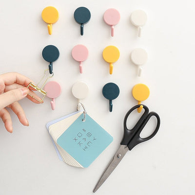 Self-Adhesive Sticky Wall Hooks (10 Pcs)