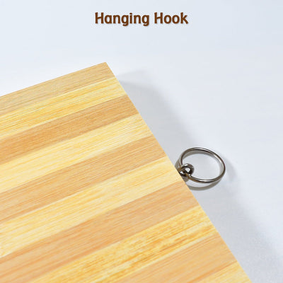 Natural Wood Chopping Cutting Board for Kitchen Vegetables, Fruits & Cheese, BPA Free.