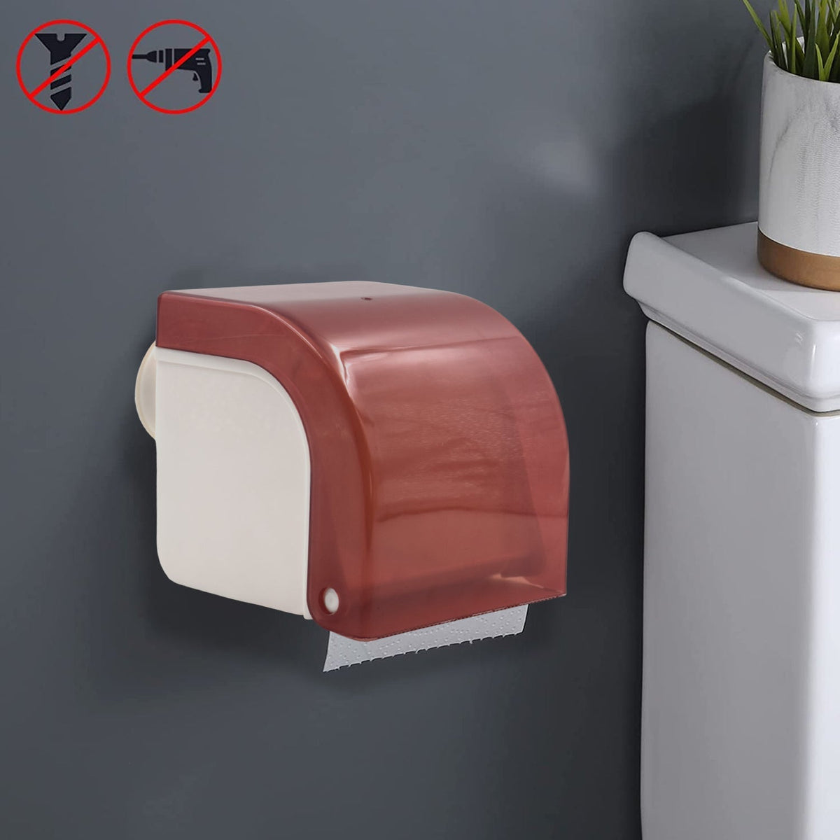 Wall-Mounted Tissue Holder ? Essential Organizer for Tissues, Wipes & Accessories