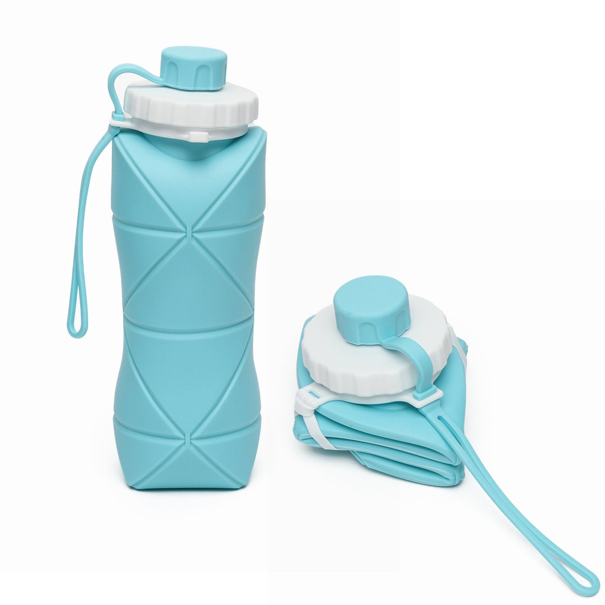 Product Details
Colorful Collapsible Silicone Water Bottle with Carabiner Clip – Leak-Proof, Foldable, Travel-Friendly Design – Reusable BPA-Free Bottle – 1 Pc